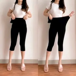 Legging Pendek 7/8 Highwaist Premium Super tebal / Legging Tebal Fleece Celana Wanita