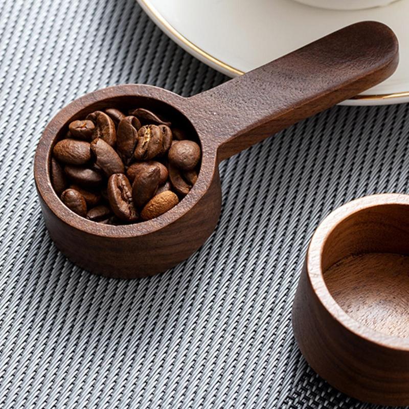 Random Color Wooden Coffee Measure Spoon, 1 Count Quantitative Spoon For Coffee Powder & Coffee Beans, Home Kitchen Tools Utensils 6