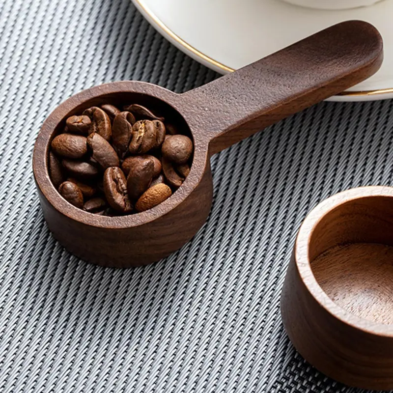 Random Color Wooden Coffee Measure Spoon, 1 Count Quantitative Spoon For Coffee Powder & Coffee Beans, Home Kitchen Tools Utensils 6