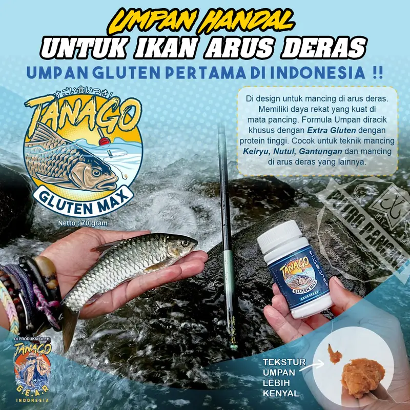 Tanago Gluten Max Arus Deras Super Gell Micro Fishing 3