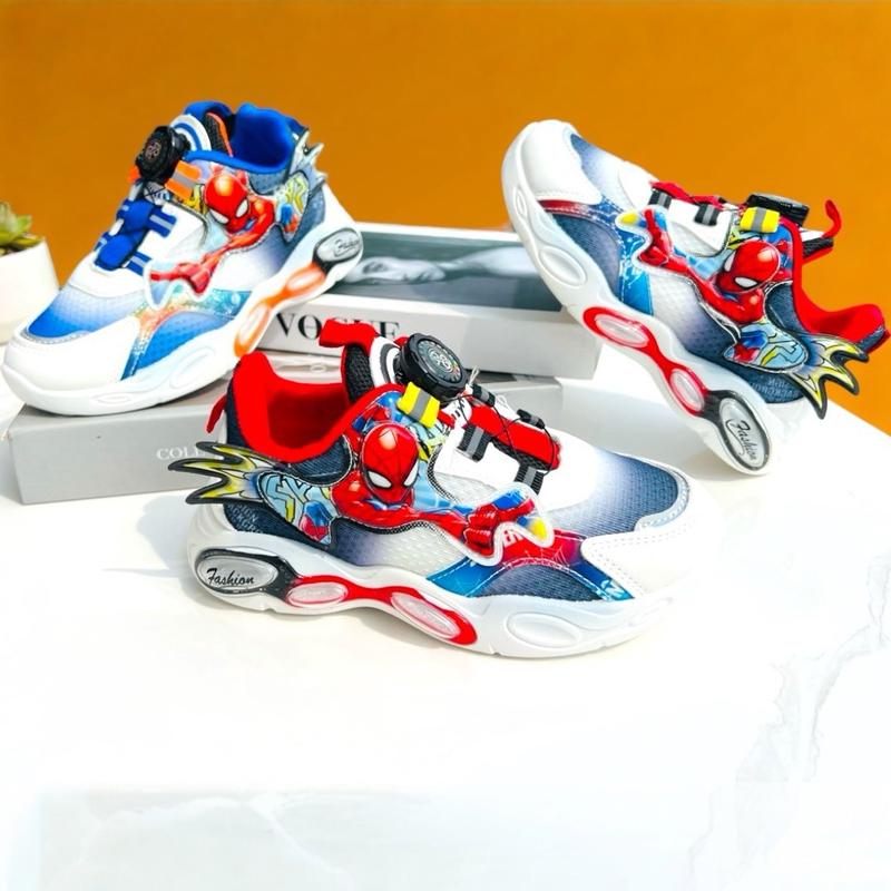 ￼Giày siêu nhân bé trai khóa vặn giày thể thao cho bé đế eva siêu nhẹ [O-A10]