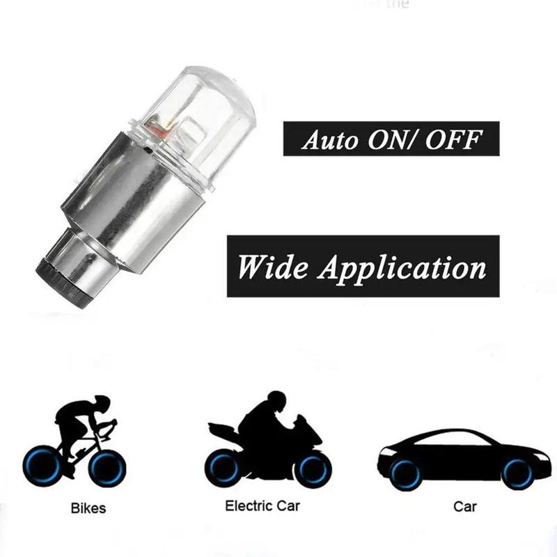 Product Introduction of Mũ Van Lốp Xe Ô Tô, Đèn LED Nhiều Màu Sắc, Bộ 2 Chiếc, Thích Hợp Cho Ô Tô, Xe Máy Và Đạp Xe, Đèn Lồng Nan Hoa, Phụ Kiện Lốp Ô Tô 41