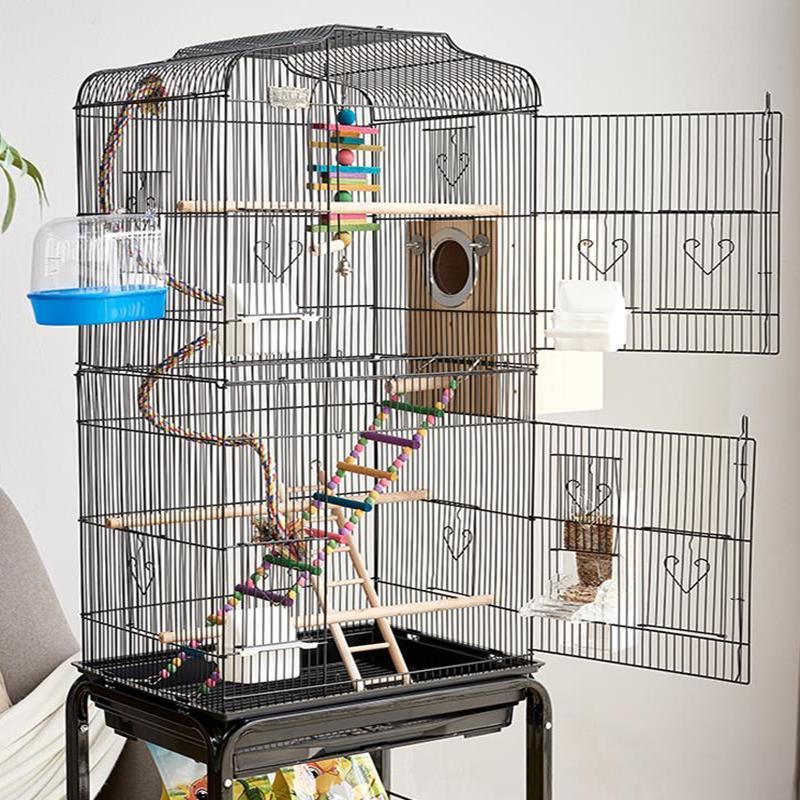 Product Introduction of Products are shipped from Manila ઇଓ Portable Pet Cage for Birds with Large Space and Durable Design 36*46*93 10