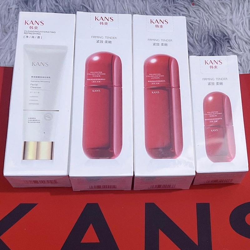 combo 4 món kem lẻ dưỡng da cấp ẩm kans ĐỎ ( không gồm kem dưỡng đêm)