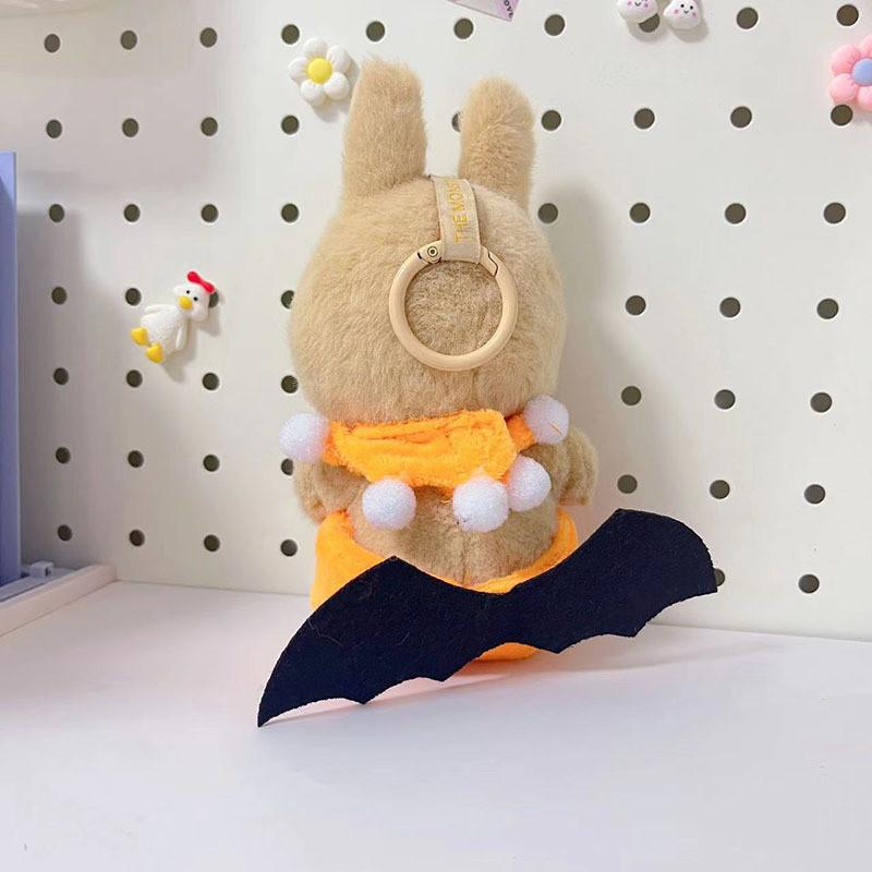Product Introduction of Quần Áo Bí Ngô Halloween Labubu, TK, Thời Trang, Búp Bê, Quần Áo Bí Ngô Cánh Dơi Kèm Mũ, Phù Hợp Với 17cm Labubu 17