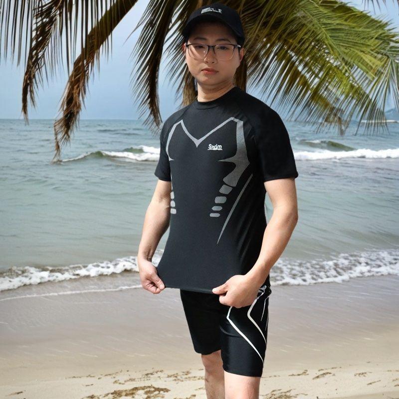 Product Introduction of New Men's Swimsuit Swimming Suit Youth Adult Male Xl Swimsuit Men's Training Swimsuit 24
