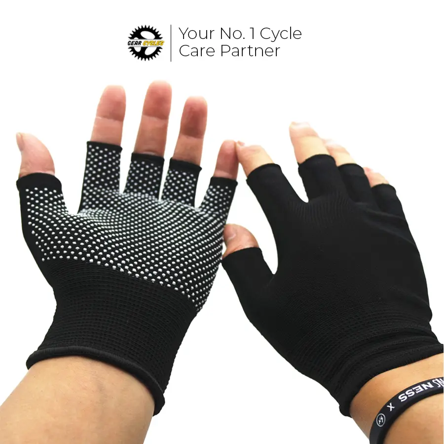 Half Finger Gloves Anti Slip Mountain Road Bike MTB Cycling Gloves Breathable Gear Cycles