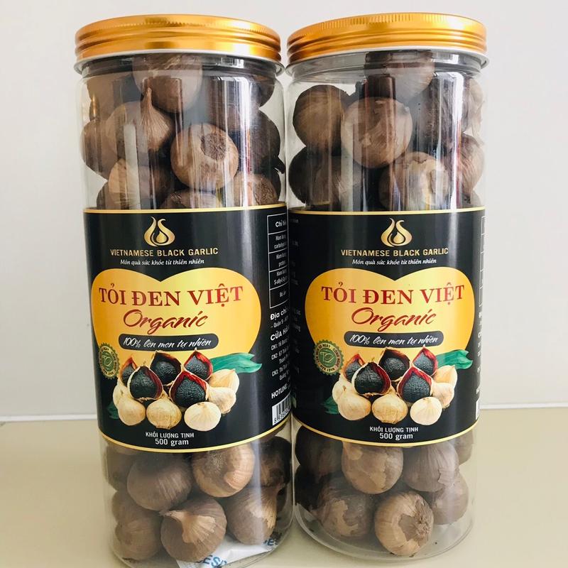 500g hộp VIP Tỏi Đen việt Organic Hữu cơ 0
