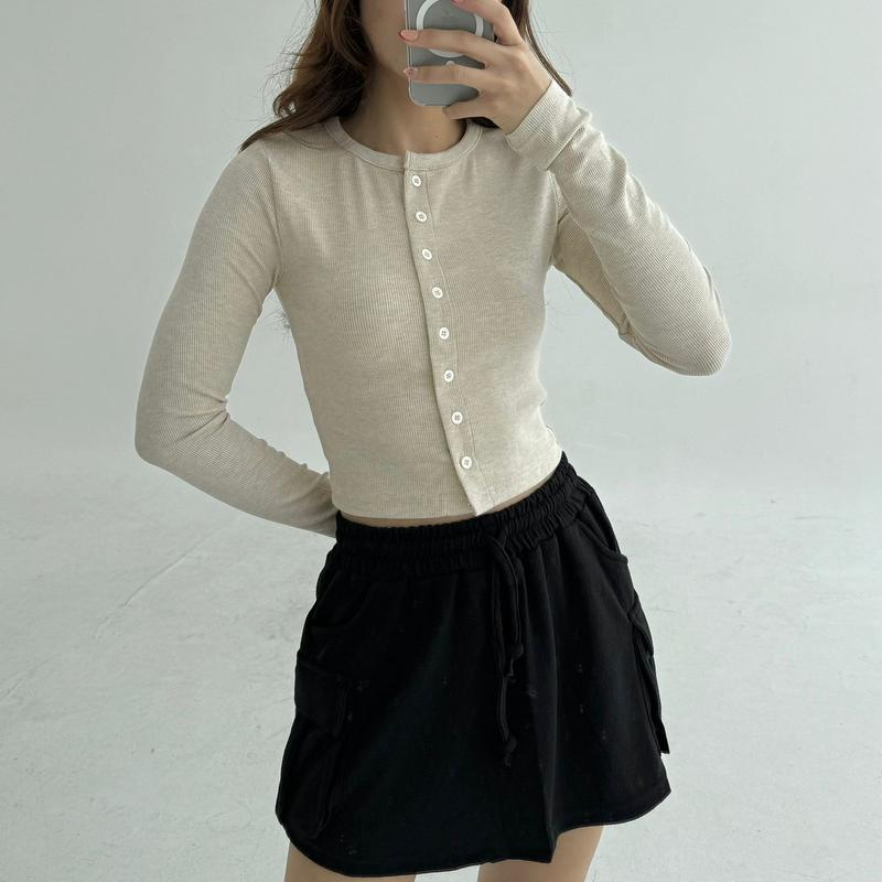 VIRGO TOP | Atasan Knit Wanita Korean Top Baju Knit Wanita Lengan Panjang Basic Long Sleeve 6