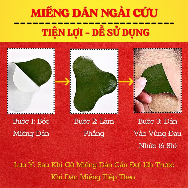 Miếng Dán Ngải Cứu COMBO 12 MIẾNG  Giảm Đau Vai Gáy Hiệu Quả Nhất - Hàng Nội Địa Trung 3
