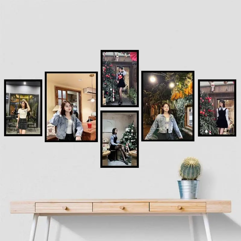 Bộ 6 Tranh Dán Tường In Theo Yêu Cầu, Bộ 6 Bức Tranh Tráng Gương 4k Cao Cấp Cực Nét (Ảnh gửi qua tiktokshop) 0