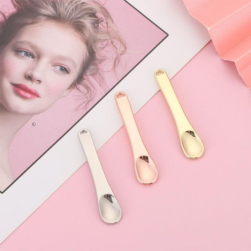 Product Introduction of Eye Cream Spoon Facial Cosmetic Skincare Beauty Scoop Metal Cosmetic Reusable Scoop Mini Spoon 12