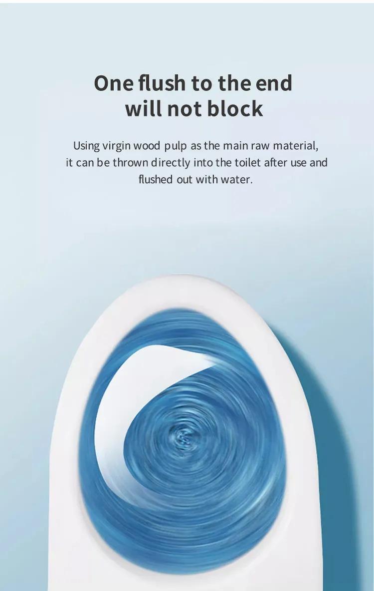 Product Introduction of Unifree wet flushable toilet paper privates care total 6 type can choose. 9