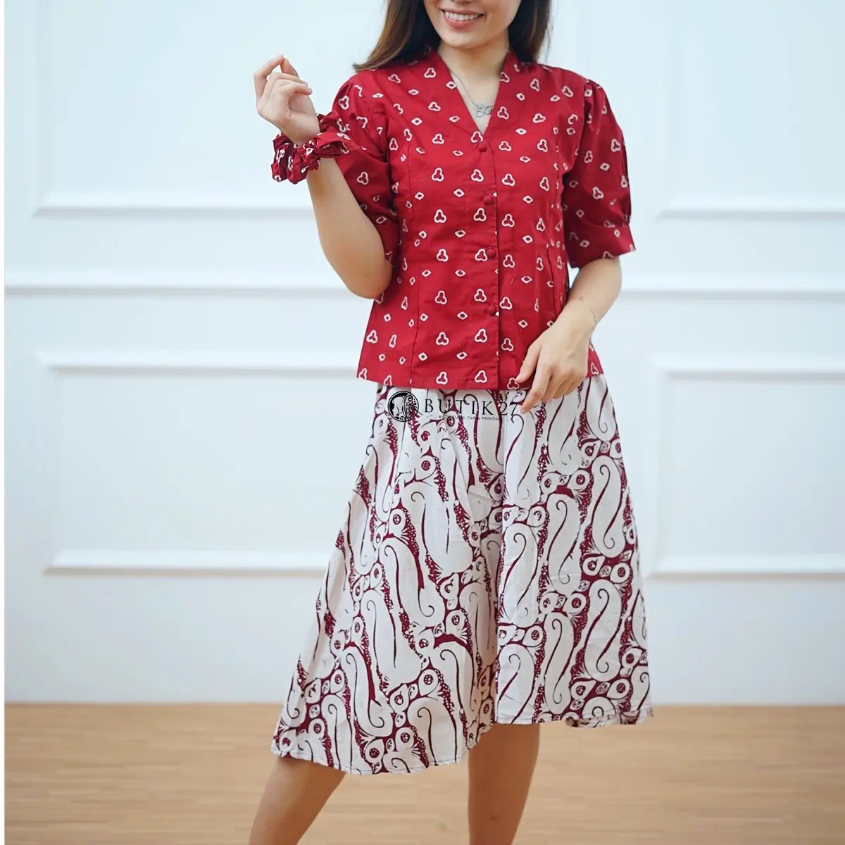 BUTIK27 - EILEEN SET FLARE SKIRT BATIK