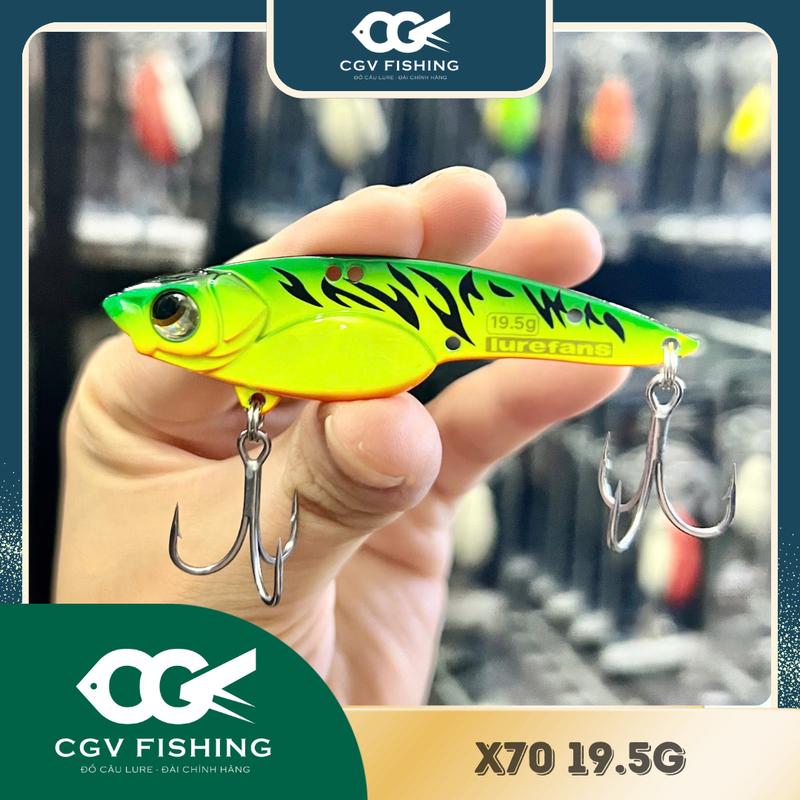  Mồi lure cá sắt X70 19.5g Lurefans cá sắt câu lure sộp nheo cực nhạy 
