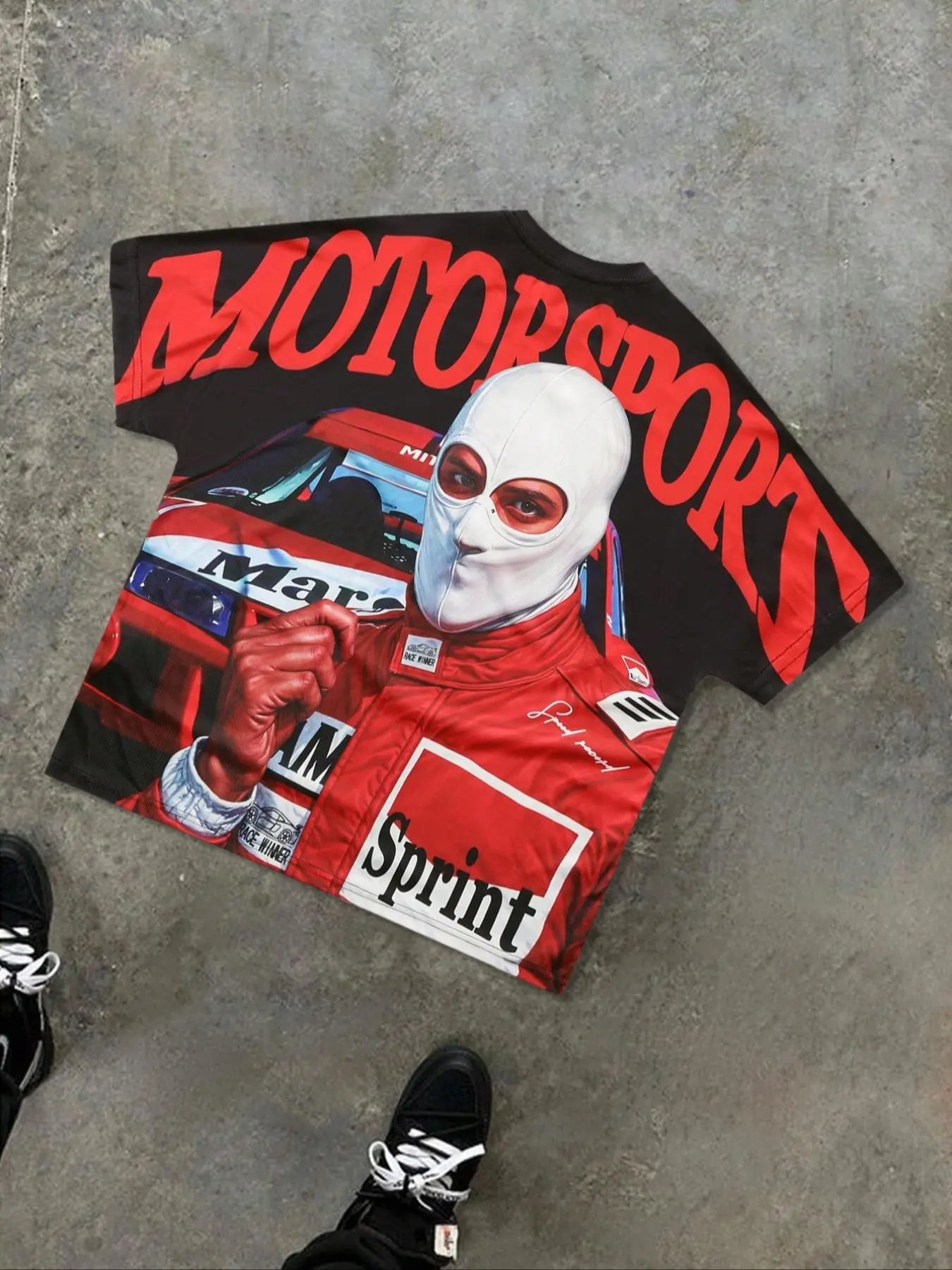Unisex's Race Car & Letter Print Round Neck Tee, Loose Street Fashion Casual Soft Comfy Short Sleeve T-shirt for Daily Wear, Unisex Top for All Seasons