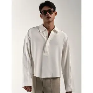 HANEUM - Kemeja Boxy Fit Zegaline Lengan Panjang