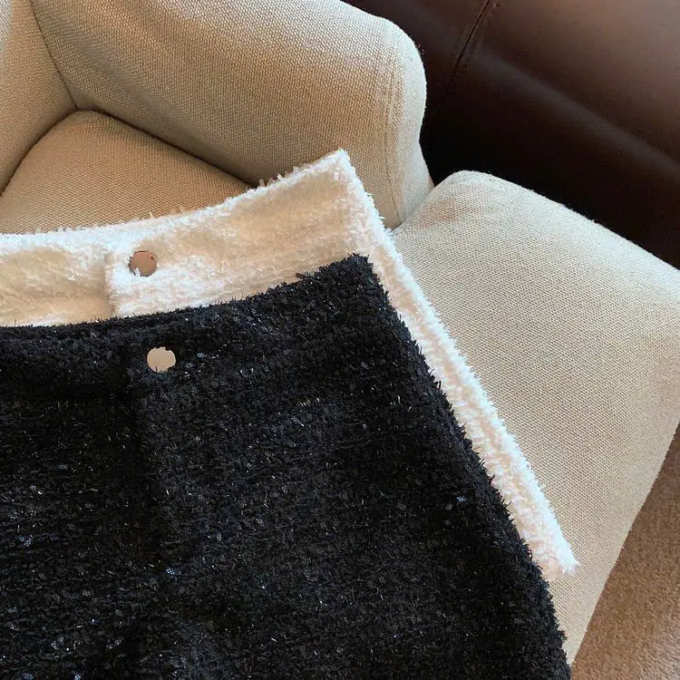 [ HÀNG 3 LỚP ] Quần short dạ bling Tweed ánh nhũ vải dày dặn cứng cáp có lót mặc không ngứa mã SBL_2222 4