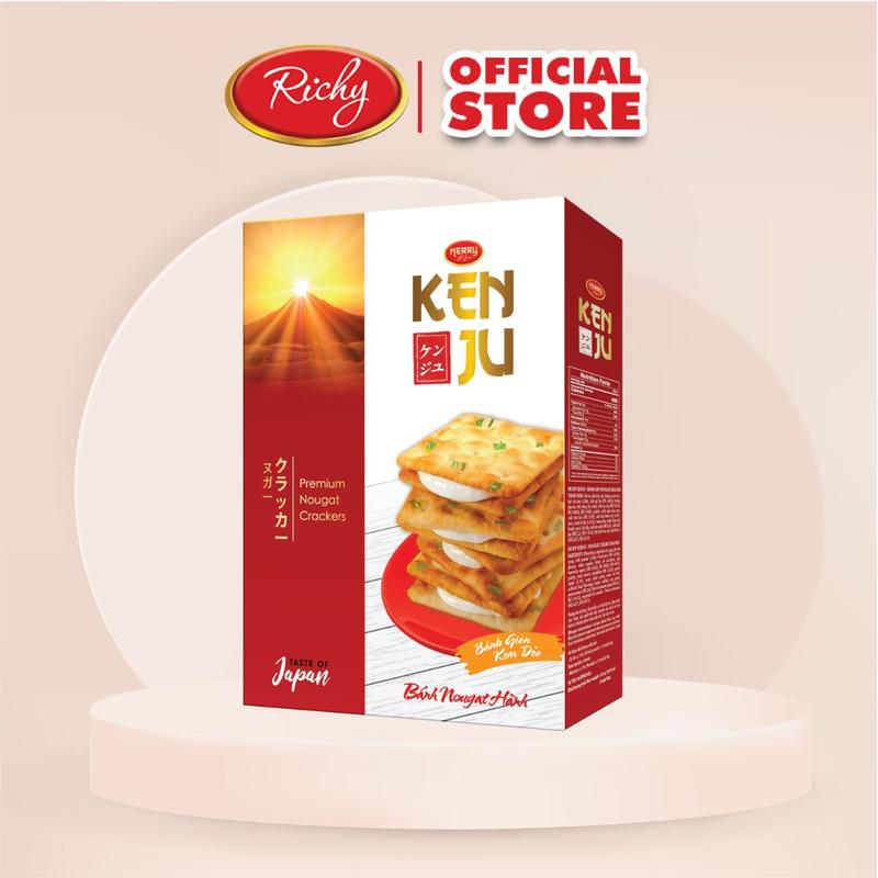 Bánh quy Richy KenJu giòn kem dẻo 279gr hương vị Nhật Snack Ăn Vặt