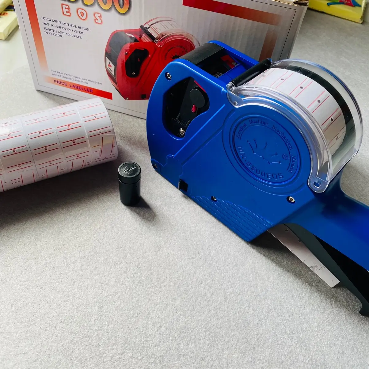 Combo Máy bấm giá MX 5500 kèm ống mực dự phòng + 10 cuộn tem dán giá