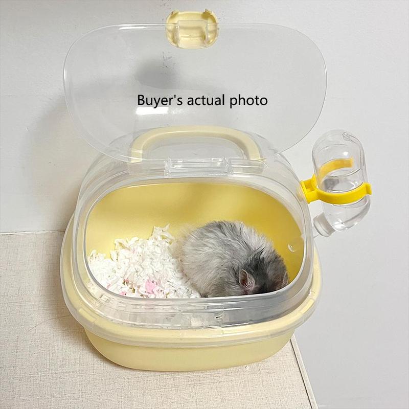 Portable Hamster Cage, Pet Carrier Cage with Water Bottle, Pet Travel Cage, Hamster Supplies for Outdoor Camping, Pet Supplies 8