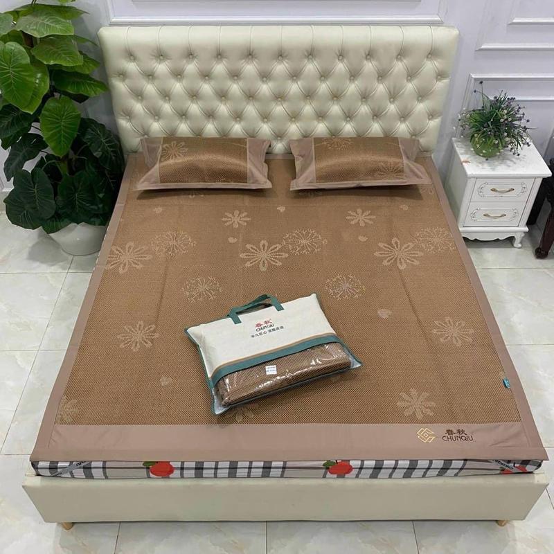 Chiếu mây điều hoà Chunqiu làm mát tản nhiệt kèm 2 vỏ gối đầu hàng loại 1