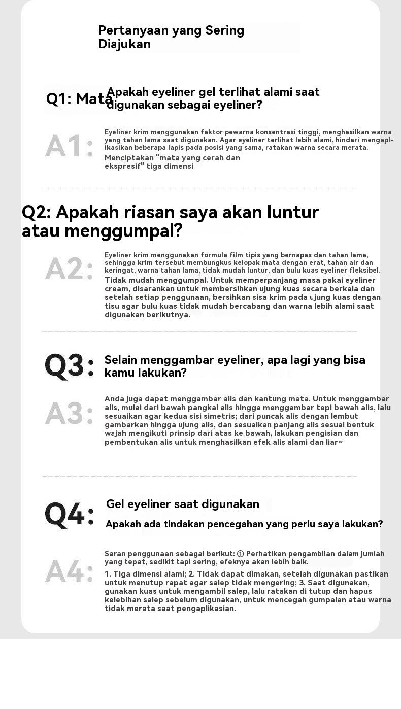 MUSIC FLOWER 2-in-1 Eyebrow & Eyeliner Gel 24H Natural Look Finish Oil Control Waterproof Smudge Proof Tahan Lama：MUSIC FLOWER