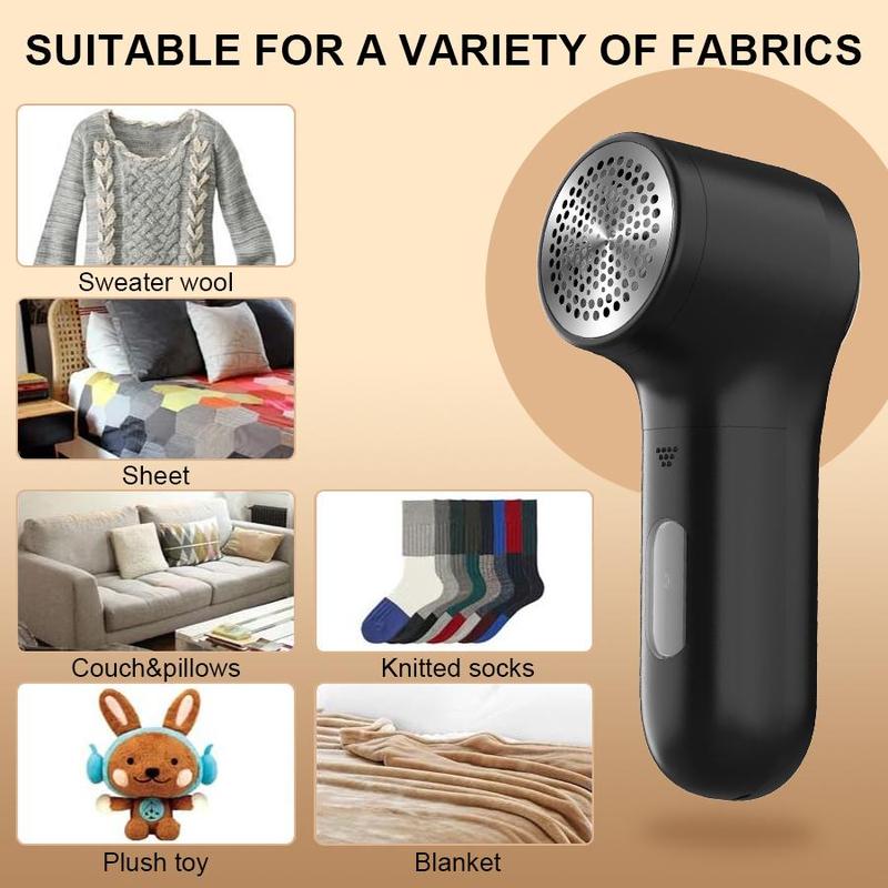 Electric Lint Remover Portable Fabric Shaver, 3-speed Portable Sweater Shaver Removal of Lint Durable Shaver, for Socks/Sweaters/Coats/Bedding Sets 5