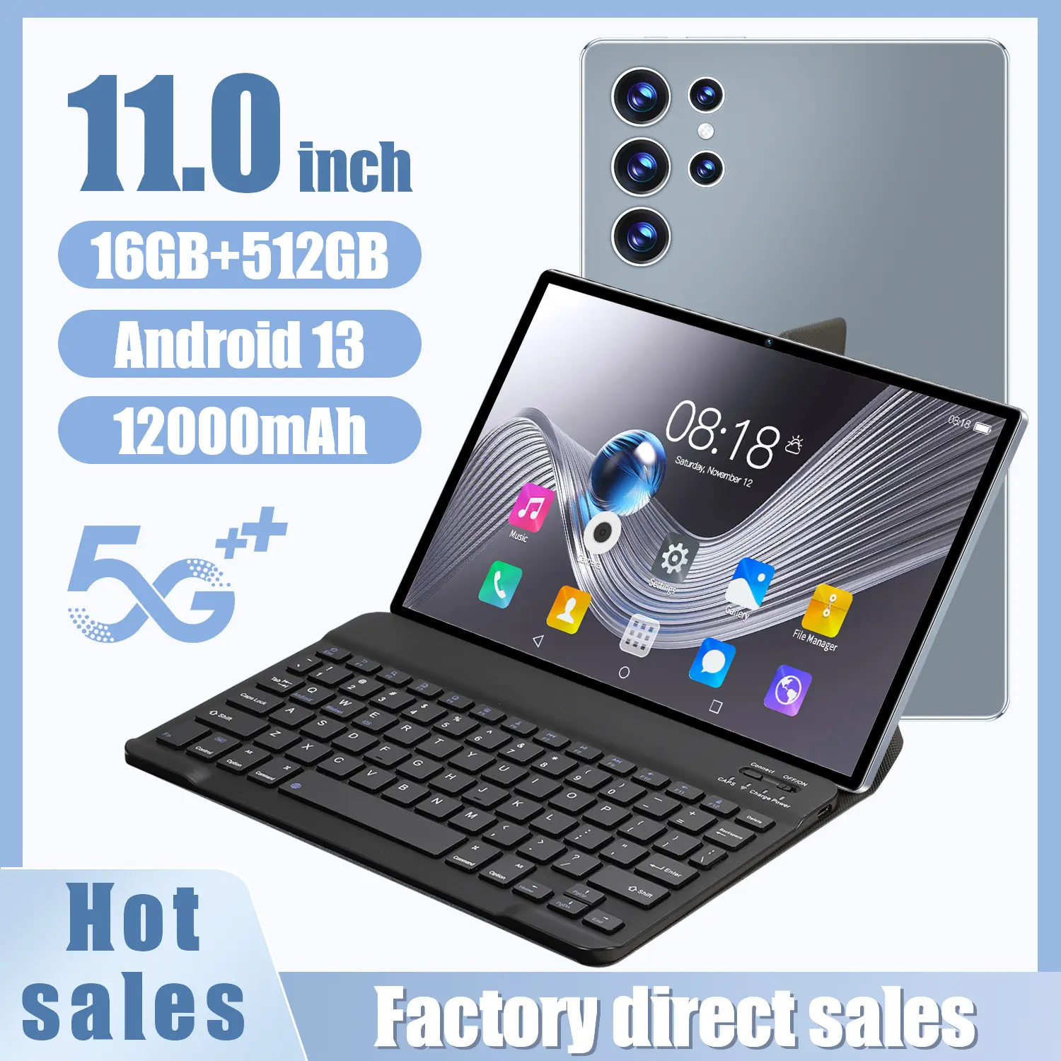 2025 New S23 2-in-1 16GB+1TB Tablet
