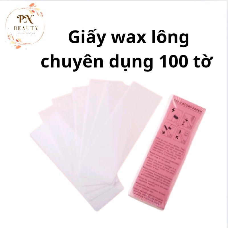 Giấy wax lông chuyên dụng 100 tờ Waxing Cạo Râu sap  wax 0