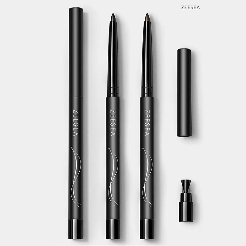 Bút Kẻ Mắt Dạng Gel Zeeea, 24 giờ, Không Thấm Nước, Lâu Trôi, Không Dính, Mịn, Thích Hợp Cho Mắt, Bút Trang Điểm, 3 Màu Có Sẵn 7