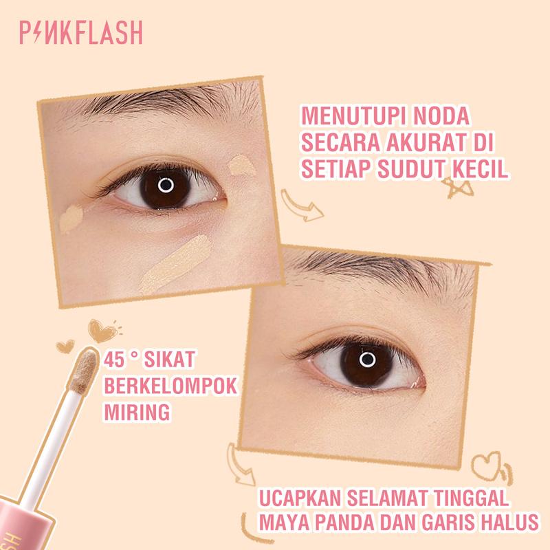 PINKFLASH Liquid Concealer OhMyBreath Breathable - Long Lasting Smooth Dark Circles Scar Acne Skin Concealer PF-F04 1