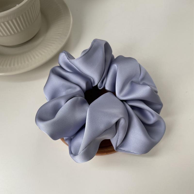Product Introduction of Temperament High-grade Texture Satin Hair Band Silk Headband Hair Rope Rubber Band Hair Accessories Women 7