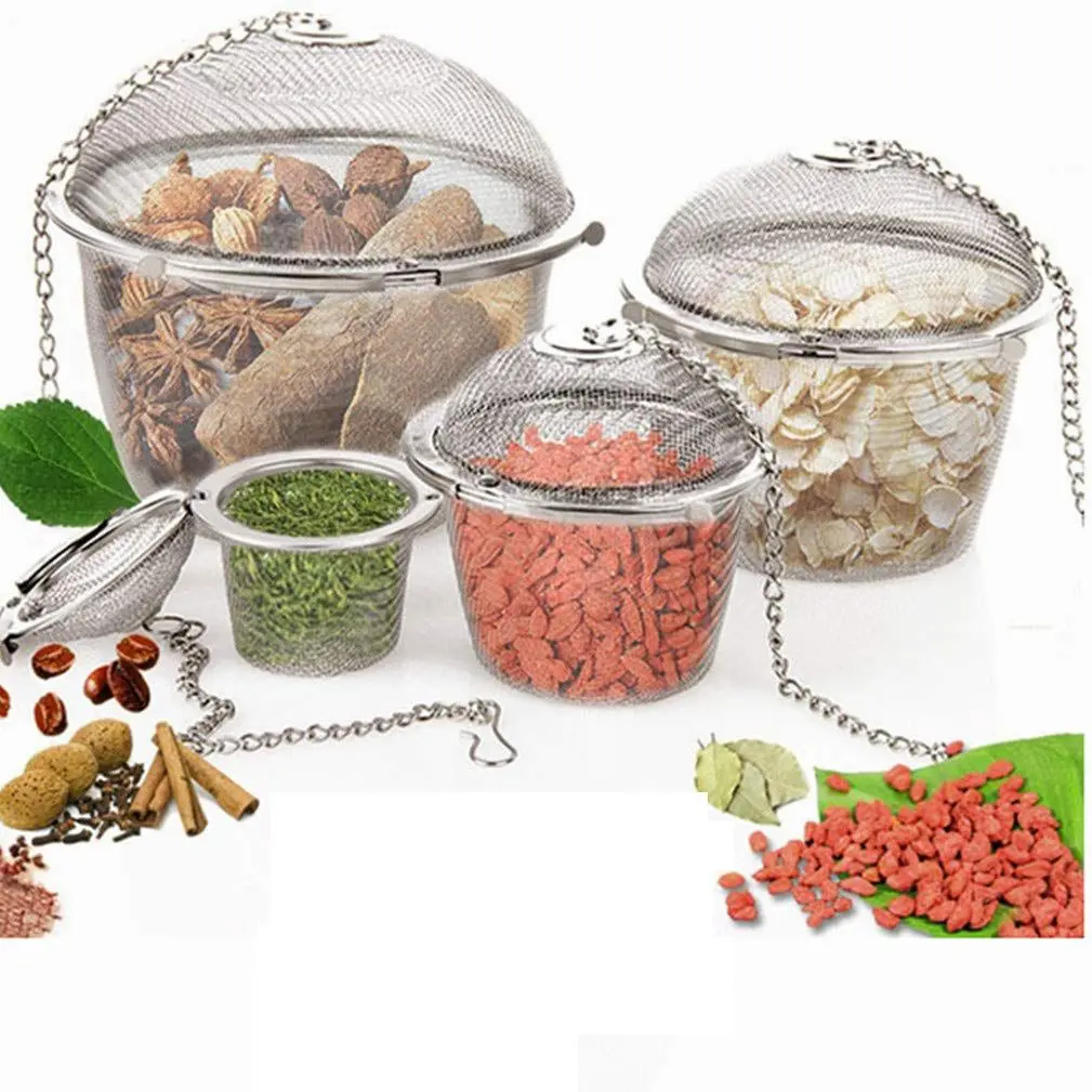 Stainless Steel Tea Strainer, Tea Infuser with Chain, Tea Strainer for Home Office Use, Tea Making Tool for Home Kitchen