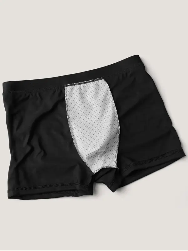 Men's Letter & Heart Print Boxer Brief, Soft Comfy Breathable Underwear for Daily Wear, Casual Men's Underwear for All Seasons 3