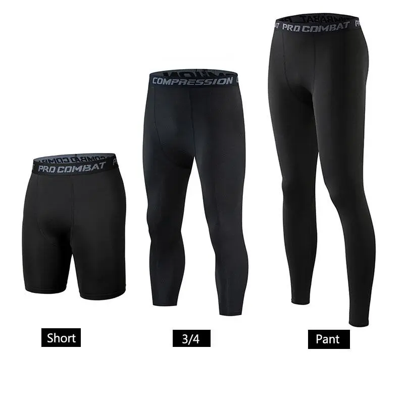 Men's Compression Pro combat Tights Shorts Cycg Running Basketball Fiess Pants