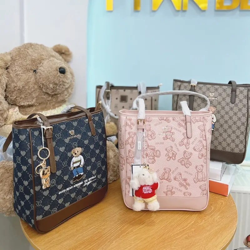 Túi Tote họa tiết gấu TTWN BEAR THÁI LAN chính hãng TN 3436