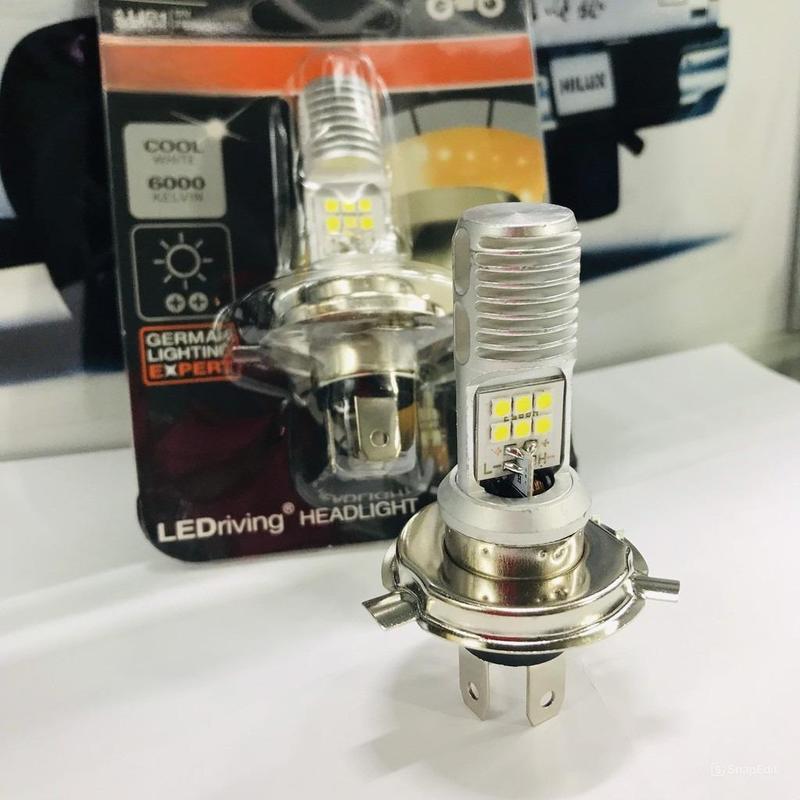 Bóng đèn LED tăng sáng trắng dành cho các dòng xe Air Blade Wave RS Sirius Vision Future AC DC Đèn Pha