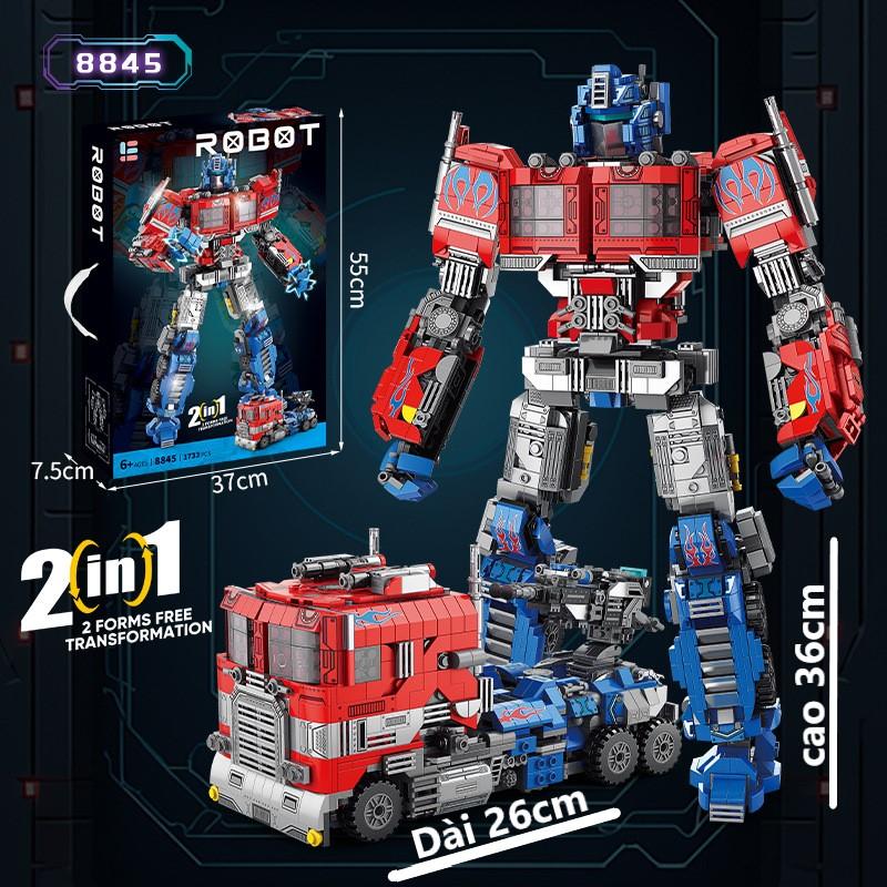  1733 CHI TIẾT - HÀNG CHUẨN - BỘ ĐỒ CHƠI XẾP HÌNH Mô Hình ROBOT Transformer OPTIMUS - Bumblebee Robot Người Máy Biến Hình 