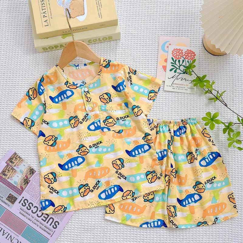 Bộ ngủ Tole bé trai Tay ngắn quần đùi từ 9 -35kg 0