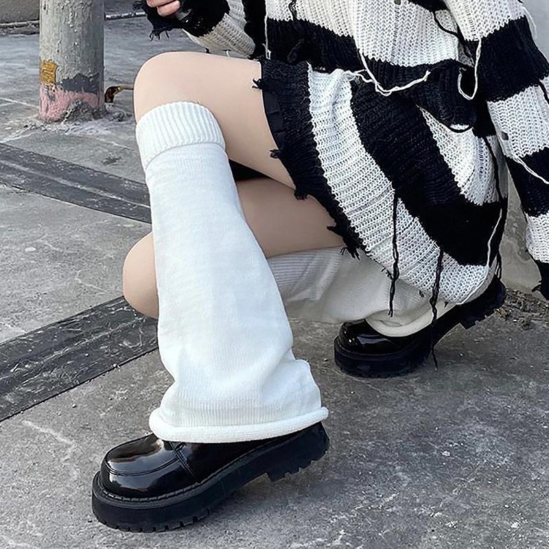 Product Introduction of Đồ Giữ Ấm Chân Mùa Đông, Lông Mịn, Phụ Kiện Goth, Phong Cách Gothic Lolita, Tất Dài Dệt Kim, Dành Cho Nữ, Đồ Giữ Ấm Chân Nữ, Tất Nữ, Legging Phong Cách Gothic 14