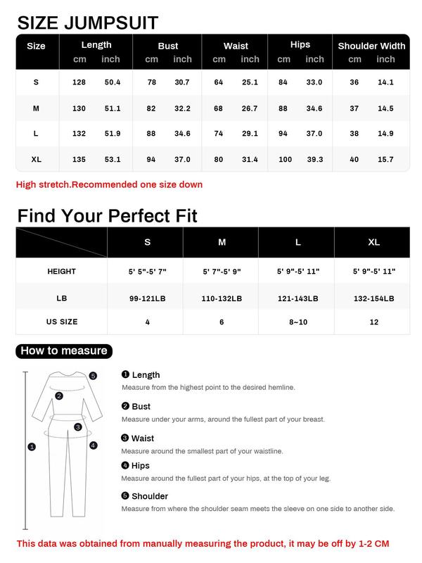 YOZY Waist-hugging Jumpsuit, Casual Minimalist Breathable Slim Long Sleeve Square Neck Bodycon Jumpsuit, 2024 Women's Daily Wear for Spring & Autumn 3