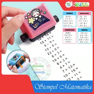 Stempel Roll Matematika / Alat Mainan Edukasi Anak Belajar  Berhitung