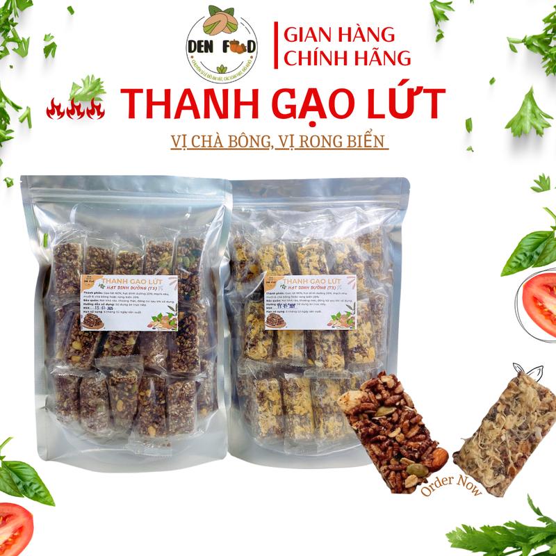 500gr Thanh Gạo Lứt Chà Bông Thanh Granola chà bông rong biển Snack Ăn Vặt Denfood