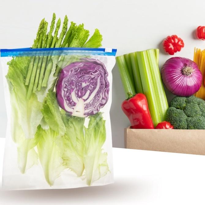 zipper Inochi Túi zip đựng thực phẩm tái sử dụng nhật bản đa năng khóa kéo Shinshen 1L 3L zipper 1 hộp 20 túi