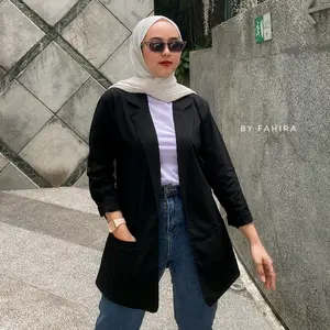 Fahira Blazer Wanita/Kotak /Motif/Kantor/Muslim/Panjang/Polos jaket wanita korean style