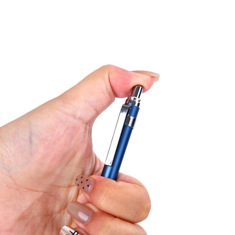 Bút chì Cơ kim loại, thiết kế đơn giản, trọng lực thấp, 2,0MM, bút chì đẩy, bút chì di chuyển, thích hợp cho đồ dùng văn phòng và trường học 3