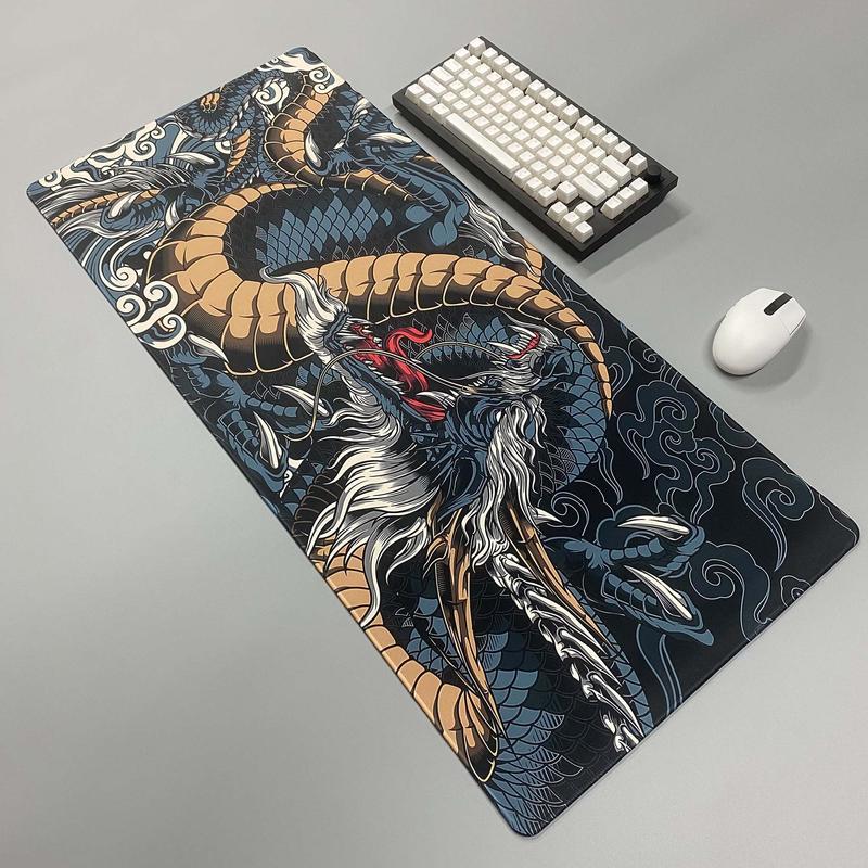 Creative Dragon Pattern Extended Mouse Pad, Non-slip Large Mouse Pad, Suitable for Games, Desks, Computers 2