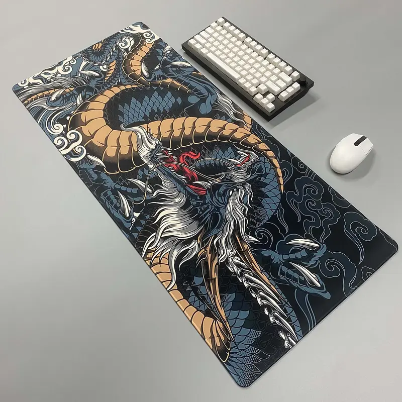 Creative Dragon Pattern Extended Mouse Pad, Non-slip Large Mouse Pad, Suitable for Games, Desks, Computers 2