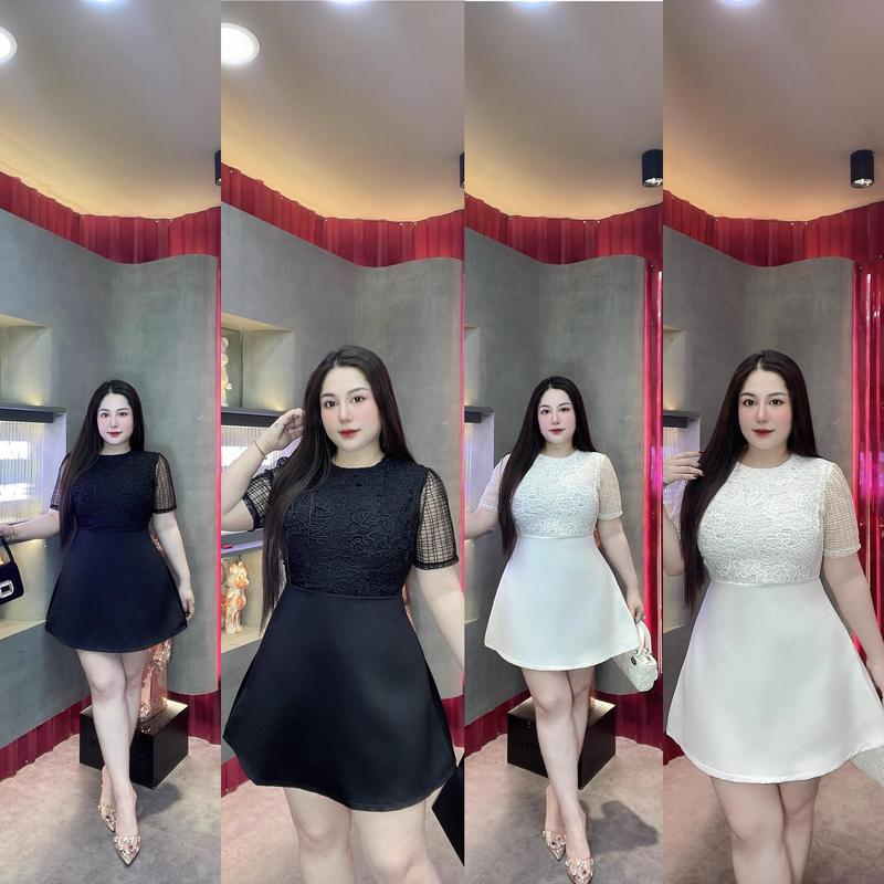 60-90kg ĐẦM TAPFA THIẾT KẾ TIỂU THƯ PHỐI REN   Váy đầm đi Tiệc , Cô Dâu đi Bàn , dặm ngỏ xinh yêu  Bigsize Vương Ngọc Hân Gợi cảm Thanh lịch Nữ Dress Nữ Dress Women